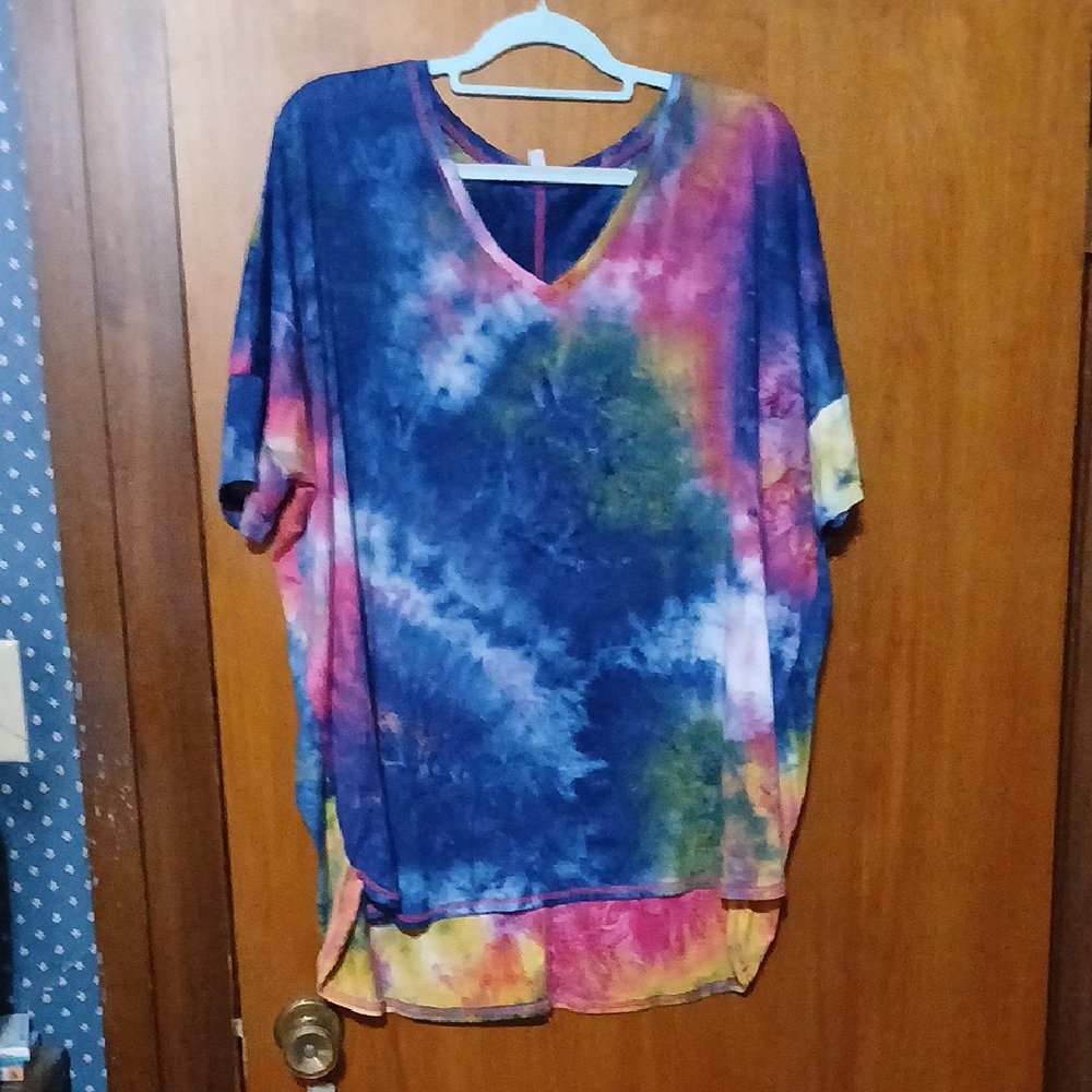 Colorful Tie-Dye Women's Top
